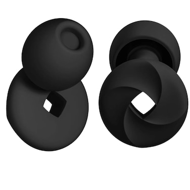 Earplugs for Sleeping, Noise Cancelling, Snoring, Airplanes, Loud, Focus, Comfortable, Safe, Soft, Hypoallergenic, Silicon Reusable with extraEarbuds -33dB (Black), Medium