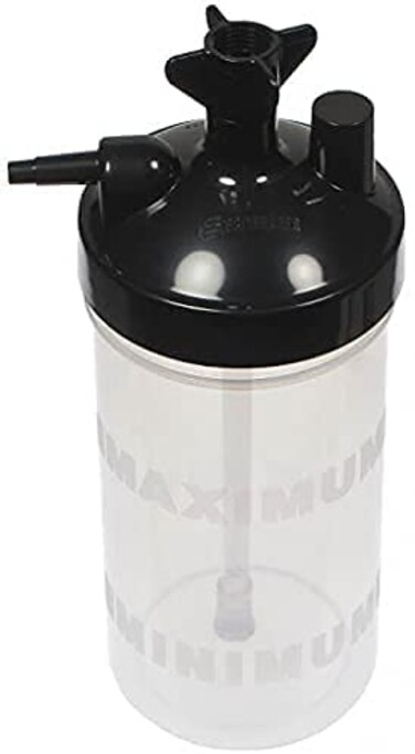 Easy Glide HUM-ROS6 HIGH Flow Oxygen Bubbler Bottle - Humidity for Oxygen Therapy
