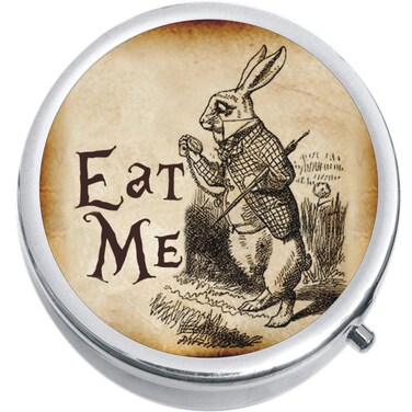 Eat Me Rabbit Wonderland Medicine Vitamin Pill Box
