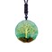 EDEN'S CALL Healing Tree of Life Orgonite Crystal Stone Pendant Necklace for Unisex 26.38" Adjustable Energy Sacred Geometry Tiger's Eye Necklace