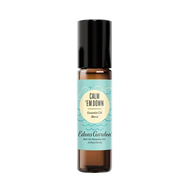 Edens Garden Calm 'Em Down Essential Oil Roll-On Blend- 100% Pure Premium Grade, Natural, Therapeutic, Aromatherapy, Kid &amp; Skin Safe, The Best for Comfort, Relaxation Pre-Diluted 10 ml (.33 fl oz)