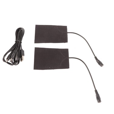 Electric Heating Pad, 2 in 1 5V 5A Carbon Fiber USB Rechargeable Heating Pad Electric Heater Hand Neck Warmer Body Heating Pad