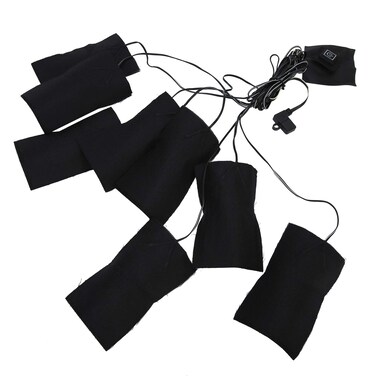 Electric Heating Pad, 8 in 1 USB Vest Jacket Clothes Heated Pads for Indoor Outdoor Winter Camping, 3 Gear