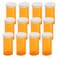 Empty Plastic Pill Bottles with Easy Open Snap Caps (Not Child Resistant), Prescription Medication Vials, Clear Containers Pill Cases Organizers (8 Dram, 12pcs)