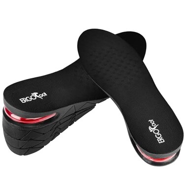ERGOfoot Height Increase Insoles 4-Layer 3.54 inch Air Cushion Taller Shoes Insoles Heel Insert for Men and Women