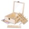 Essential Oil Storage Box High Capacity Glass Lid Wooden Essential Oils Display Organizer Stand Holder for 15 ml Bottles Nail Polish Collection.