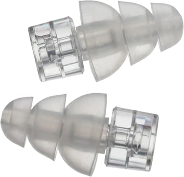 Etymotic Research ER20XS High-Fidelity Earplugs (Concerts, Musicians, Airplanes, Motorcycles, Sensitivity and Universal Hearing Protection) - Large, Clear Stem