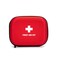 EVA Hard Red Medical Bag - Round, Emergency Responder, Camping, Outdoors (6.8x5.3x2.2 Inches)