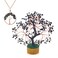 Ever Vibes Handmade Chakra Gemstone Money Tree with Black Tourmaline Crystals [Bonus Necklace]   Tree of Life Home Decor for Luck, Wealth, Positive Energy  Bonsai Feng Shui Healing Oriental Tree
