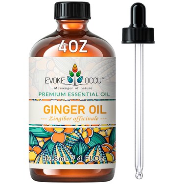 EVOKE OCCU Ginger Oil for Massage, Skin, Diffuser - 4 FL Oz