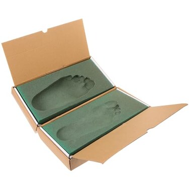 EXCEART Impression Foam with Mailing Box Foot Foam Impression Foam Box Case for Foot Insoles