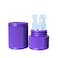 Eye Drop Vials Holder &amp; Storage Case - Securely Store Seven (7) Single-Use Vials - Screw-On Lid, Knurled Pattern - Keep Vials Safe &amp; Organized to Keep Track of Your Daily Usage (Purple)
