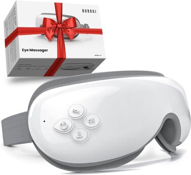 Eye Massager with Heat, Birthday Gifts for Women Men, Heated Eye Massager for Migraines with Compression and Bluetooth, Eye Mask Massage Reduce Eye Strain, Dark Circles, Dry Eye, Eye Care Gifts