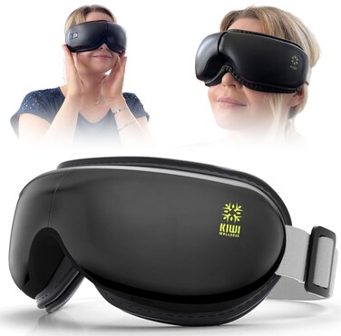 Eye Massager with Heat, Helps You Sleep, 5 Massaging Modes with Bluetooth Music, Black Color, Ideal as a Gift.