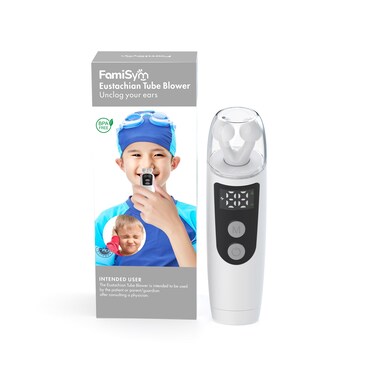 FamiSym Eustachian Tube Unclogger, Ear Pressure Relief Device Home for Tinnitus and Ear Pain, Maintains Ear Pressure Balance, Alleviates Ear Discomfort