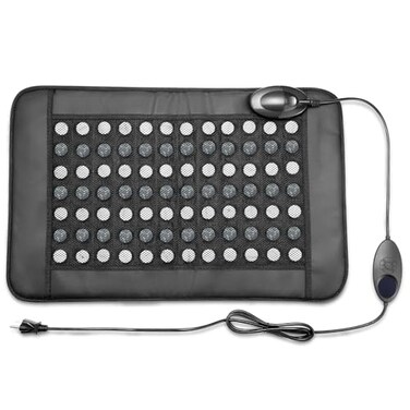 Far Infrared Heating Pad for Back - Jade and Tourmaline Gemstones - Negative Ions, Low EMF