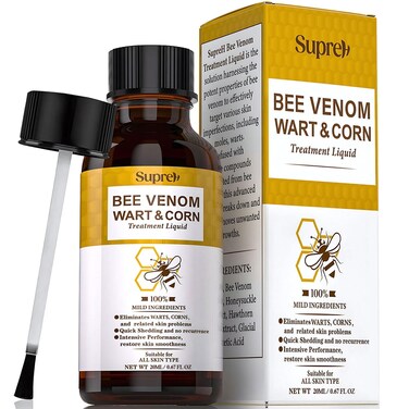 Fast-Acting bee Venom wart Remover: wart Freeze Off with salicylic Acid &amp; bee Venom Cream - Wart Removal for Plantar Wart Genital Wart 18 ML
