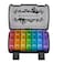 FGcase Pill Organizer 3 Times a Day with Travel Case, Large Weekly Pill Case 7 Day, Daily Pill Box with 21 Compartments, Pill Dispenser Supplement Holder, Rainbow Black