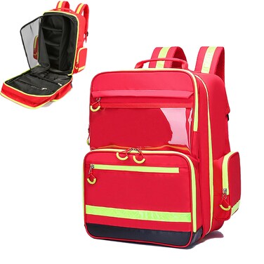 First Aid Backpack Empty Medical Backpack Medicine Bag,Emergency Backpack Waterproof First Aid Bag Medical Backpack,Trauma Backpack First Responder Bag Organizer Bag for Traveling Nurses(Bag Only)