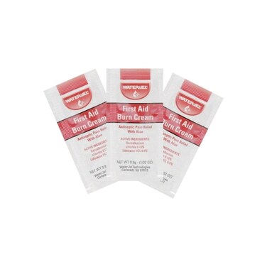 First Aid Burn Cream, Antiseptic Burn Relief, 144 per Dispenser Box 0.9 g Packets MS60768