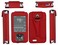 Fitted Leather Case W/Screen Protector &amp; Pocket for Dexcom G7 / G6 Receiver (Retail Packaging Includes Lanyard) (Red)