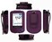Fitted Leather Case W/Screen Protector (Includes Lanyard) for Freestyle Libre 3,Freestyle Libre 2 (Purple)