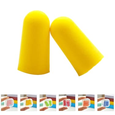 Foam Ear Plugs for Sleeping, Ultra Soft Foam Earplugs, Slim Fit Ear Plugs Reusable, 38db SNR Noise Cancelling Ear Plugs, Shooting, Snoring, Work Loud Sound Reduction- 6 Pairs