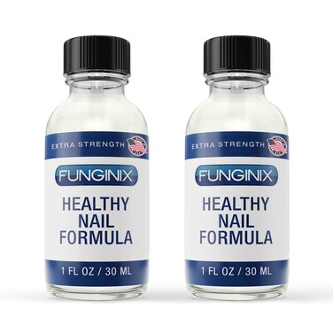 FUNGINIX Toenail Fungus Treatment - Extra Strength - Nail Fungus Treatment &amp; Athlete's Foot Solution - Antifungal Liquid Solution - Made In the USA - 2 Bottles - (Packaging May Vary)