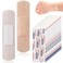 Funtery 100 Pcs Silicone Adhesive Bandages Bulk Sensitive Skin Painless Removal Bandages for Sensitive Fragile Skin Elderly Painless Removal Delicate