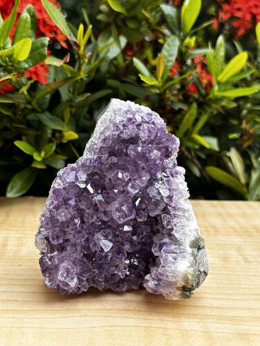 GAF TREASURES Amethyst Cluster, Amethyst Geode, Raw Amethyst, Amethyst Cathedral, Amethyst Druze (0.5-1 lb)