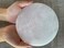 GAF TREASURES Large Selenite Circle Charing Plate, 6" Selenite Charging Station for Crystal Cleansing, Crystal Grib Layout, Energy Charging&amp; Purification (One Plate)