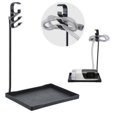 Geiserailie CPAP Hose Holder, Mask and Tube Hanger Mat for CPAP, Sleep Apnea Machine Supplies Bedside Organizer Stand with Hook, Nightstand Accessories Hose Hook for Women&amp;Man, Use for Home and Travel
