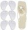 Gel Metatarsal Pads for Thong Sandals Flip-Flops, 3 Pairs Self-Adhesive Forefoot Pads, Anti-Slip Ball of Foot Cushion Insoles for Women and Men, All Day Pain Relief ( Transparent)