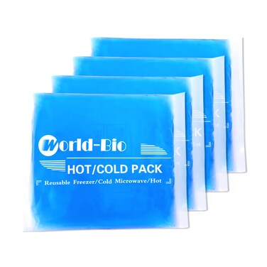 Gel Soft Flexible Ice Packs for Injuries, Reusable Cold Pack, Hot Cold Compress for Joint&amp;Muscle Pain, Surgery Recovery, Inflammation, Swelling, Face, Head, Wrist, Ankle&amp;Foot Injury, 4 Pack-5.1"x6.3