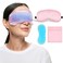 Girls Sleep Mask for Puffiness,Cooling Sleep Mask,Sleeping Eye Mask with Gel Eye Packs for Puffy Eye,Dark Circles,Home Office Travel Yoga Medditation,Cooling Eye Mask for Sleeping Pink