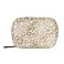 Gold Leopard Print Pill Case, Weekly Portable Pill Bag Container 7 Days Pill Box Organizer Vitamin Supplement Holder with Zipper for Travel Family Business