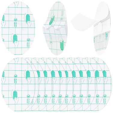 GORGECRAFT 120Pcs Waterproof Ear Covers Newborn Ear Stickers Plugs Plastic Ear Protectors Patches Shower Caps for Showering Swimming Surfing Snorkeling Bathing and Other Water Sports Adult
