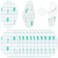 GORGECRAFT 120Pcs Waterproof Ear Covers Newborn Ear Stickers Plugs Plastic Ear Protectors Patches Shower Caps for Showering Swimming Surfing Snorkeling Bathing and Other Water Sports Adult