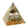 Halukakah Pyramids Crystals and Healing Stones Brown Crystal &amp; Jade Fengshui Orgonite Chakra Authentic Gemstone Reiki 2" Ornament