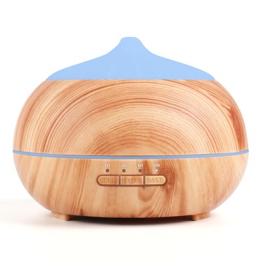 HAPPTWS 500ML Essential Oil Diffuser - BPA Free Ultrasonic Aromatherapy Diffuser,Cool Mist Humidifier with 7-Color Lights - Waterless Auto Shut Off - Yellow