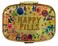 Happy Pills Pill Organizer Cute Metal Pill CasePortable Compact Pill Box Pill Container to Hold Tylenol/Vitamins/Fish Oil/Supplements/Meds/Tablet for Purse/Pocket(Upgraded with Mirror)