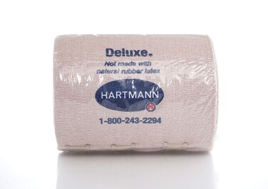 Hartmann 38410000 Conco Deluxe 480 Latex-Free Elastic Bandage, Hugh Compression, 4" Width, 11YDS Length, Tan, Pack of 6