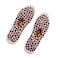 Healifty 1 Pair Massaging Insoles Cobblestone Reflexology Acupressure Insoles Foot Massager Shoe Insoles Inserts for Men Light Brown