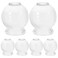 Healifty 6Pcs Cupping Therapy Sets: Glass Fire Thick Glass Cupping Set Chinese Acupoint Vacuum Cupping Therapy for Massage Back Relieve Fatigue (No. 2)