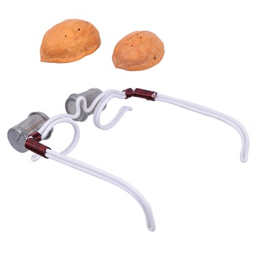 Healifty Eye Fatigue Tool Eye Walnut Shell Moxa Holder Burner Glasses Eye Frame Massage for Eye Fatigue Beauty Wrinkle Moxa Walnut