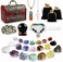 Healing Crystals Set, 28 Pcs Crystals and Healing Stones 7 Chakra Kits Obsidian Real Spiritual Protection Natural Reiki Energy Meditation Crystals for Beginners Wooden Box, Crystal Gifts for Women
