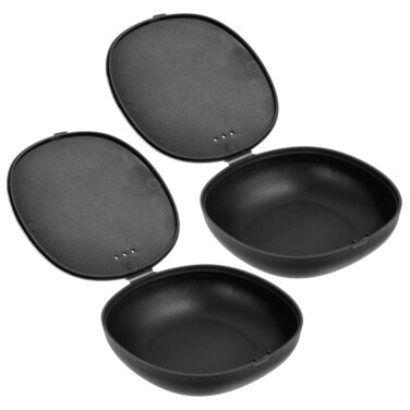 Healvian 2Pcs Period Storage Case Case Plastic Period Holder Disc Cleaner for Travel Black