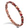 Heart Shaped Red Turquoise Copper Bracelet for Women's Adjustable (Red Turquoise)
