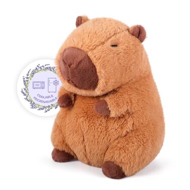 Heatable &amp; Coolable Lying Capybara Stuffed Animal, Microwave Heating Pad for Period Cramps, Stuffed Capybara Plushie Cute Plushies, Stuffed Capybara Plush Capybara Gifts for Girls &amp; Boy