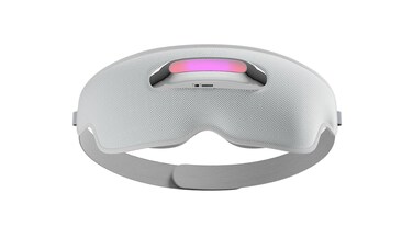 Heated Eye Mask for Sleep, Breath Guidance Eye Massager Blackout Sleeping Mask for Travel and Mindfulness, Birthday Gift Sleep Mask for Women Men, Meditation Eye Massager with Heat and Vibration